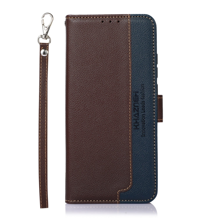  4G KHAZNEH Litchi Texture Leather RFID Phone Case(Brown) Eurekaonline