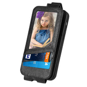 For Xiaomi Poco M5 Splicing Wallet Card Holder Vertical Flip Leather Phone Case(Black) Eurekaonline