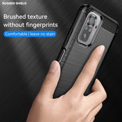 For Xiaomi Poco M5s Brushed Texture Carbon Fiber TPU Phone Case(Black) Eurekaonline