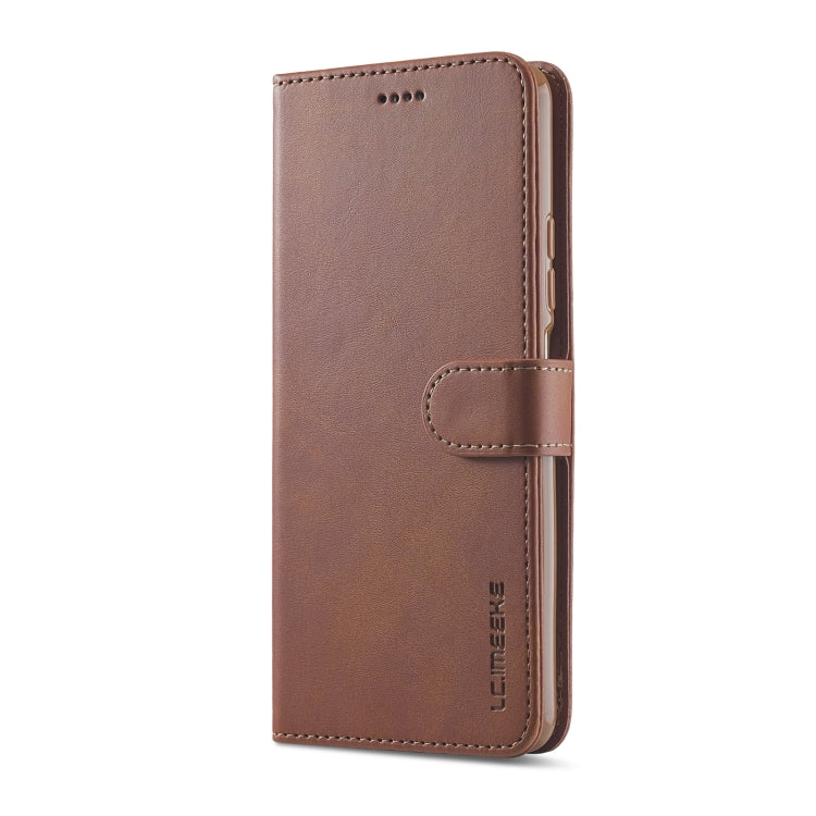 For Xiaomi Poco X4 GT 5G LC.IMEEKE Calf Texture Leather Phone Case(Coffee) Eurekaonline