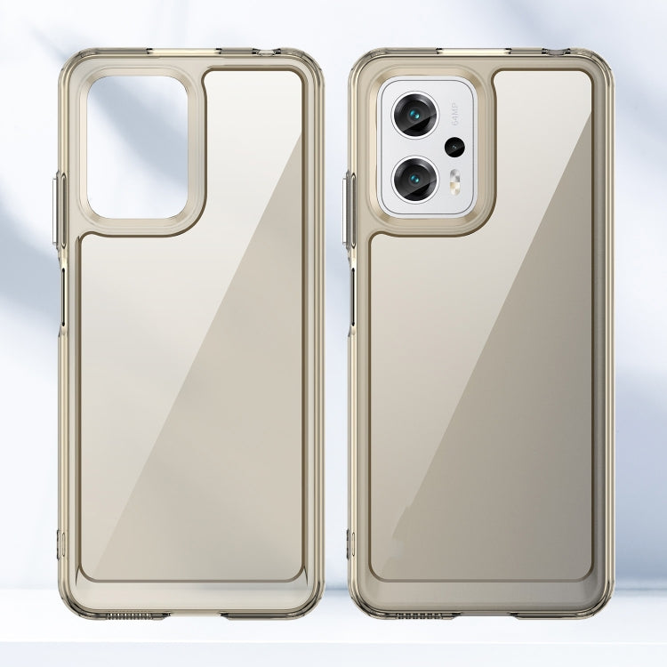 For Xiaomi Poco X4 GT Candy Series TPU Phone Case(Transparent Grey) Eurekaonline