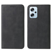 For Xiaomi Poco X4 GT Magnetic Closure Leather Phone Case(Black) Eurekaonline