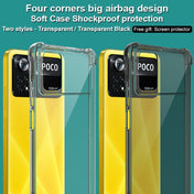 For Xiaomi Poco X4 Pro 5G Global imak TPU Phone Case with Screen Protector(Transparent Black) Eurekaonline