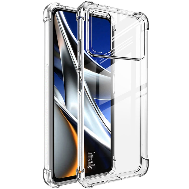 For Xiaomi Poco X4 Pro 5G Global imak TPU Phone Case with Screen Protector(Transparent) Eurekaonline