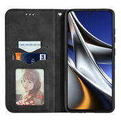 For Xiaomi Poco X4 Pro 5G Retro Skin Feel Magnetic Flip Leather Phone Case(Black) Eurekaonline