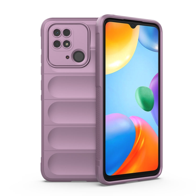 For Xiaomi Redmi 10C Magic Shield TPU + Flannel Phone Case(Purple) Eurekaonline