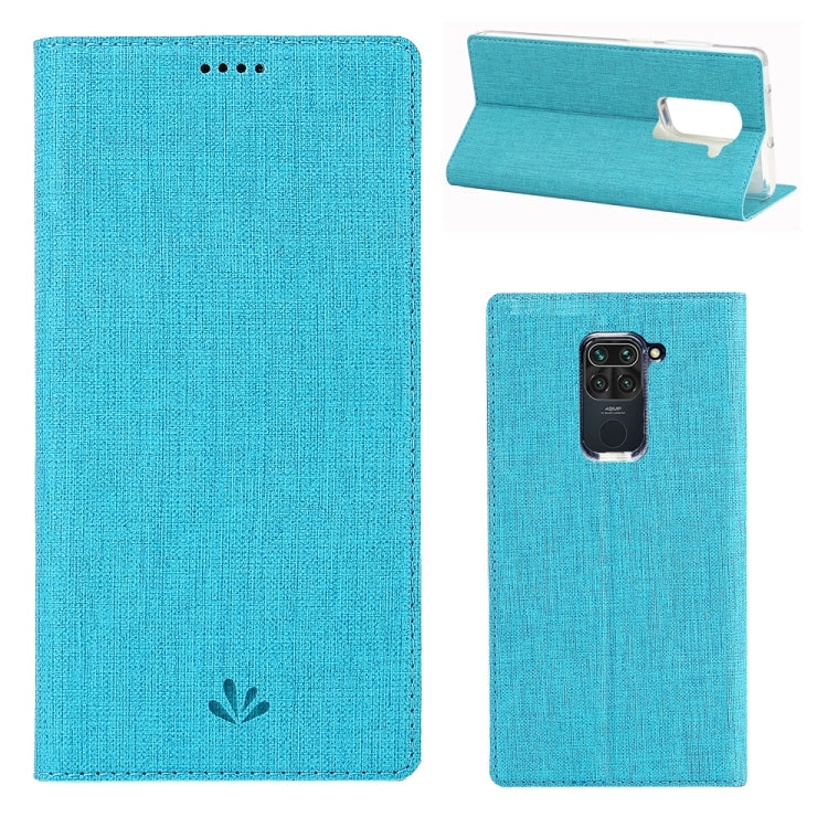  Redmi Note9 ViLi DMX-54 Shockproof TPU + PU Leather Magnetic Attraction Horizontal Flip Protective Case with Card Slots & Holder(Blue) Eurekaonline