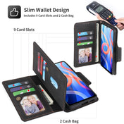 For Xiaomi Redmi Note 11 5G China POLA 9 Card-slot Oil Side Leather Phone Case(Black) Eurekaonline