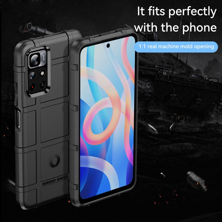 For Xiaomi Redmi Note 11 5G Full Coverage Shockproof TPU Phone Case(Black) Eurekaonline