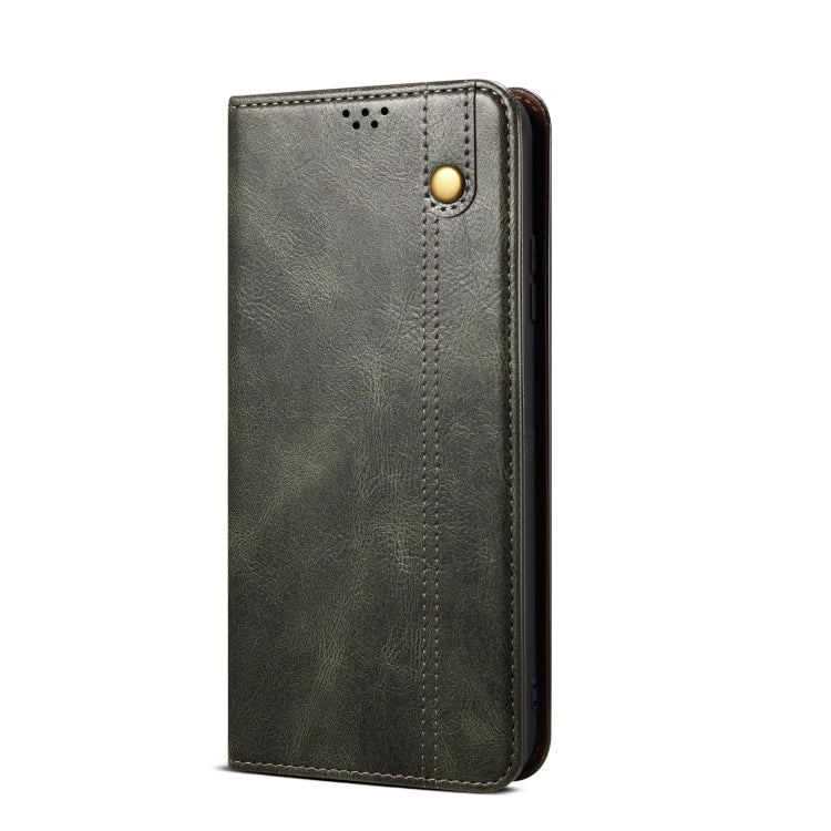  11 Pro+ Oil Wax Texture Flip Leather Phone Case with Card Slots & Wallet(Dark Green) Eurekaonline