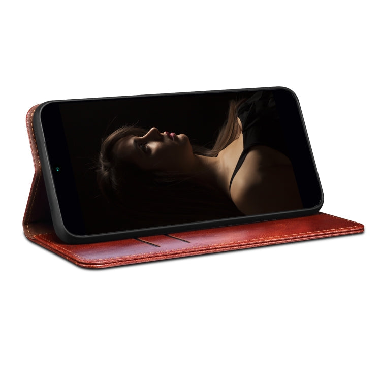 For Xiaomi Redmi Note 11 Pro 4G / 5G Oil Wax Crazy Horse Texture Leather Phone Case(Brown) Eurekaonline