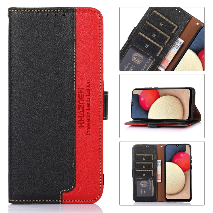 For Xiaomi Redmi Note 11 Pro 5G / 4G Foreign KHAZNEH Litchi Texture Leather RFID Phone Case(Black) Eurekaonline