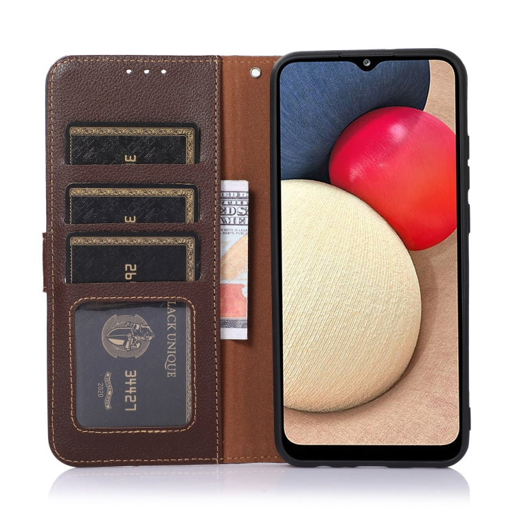 For Xiaomi Redmi Note 11 Pro 5G / 4G Foreign KHAZNEH Litchi Texture Leather RFID Phone Case(Brown) Eurekaonline
