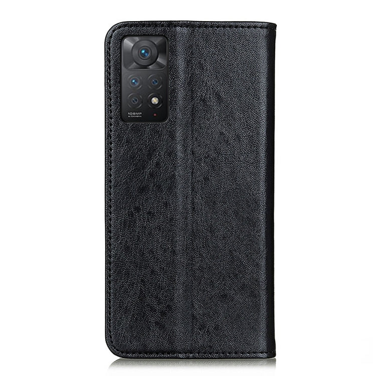 For Xiaomi Redmi Note 11 Pro 5G / 4G / Note 11 Pro+ 5G Foreign Version Magnetic Crazy Horse Texture Leather Phone Case(Black) Eurekaonline