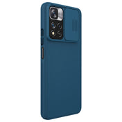 For Xiaomi Redmi Note 11 Pro China / 11 Pro+ Global / Mi 11i / Mi 11i 5G NILLKIN Black Mirror Series Camshield PC Phone Case(Blue) Eurekaonline