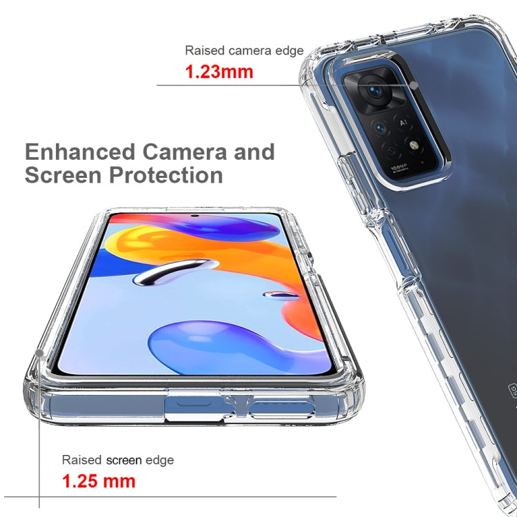 For Xiaomi Redmi Note 11 Pro Global Full Body Shockproof Clear Gradient Phone Case(Purple) Eurekaonline