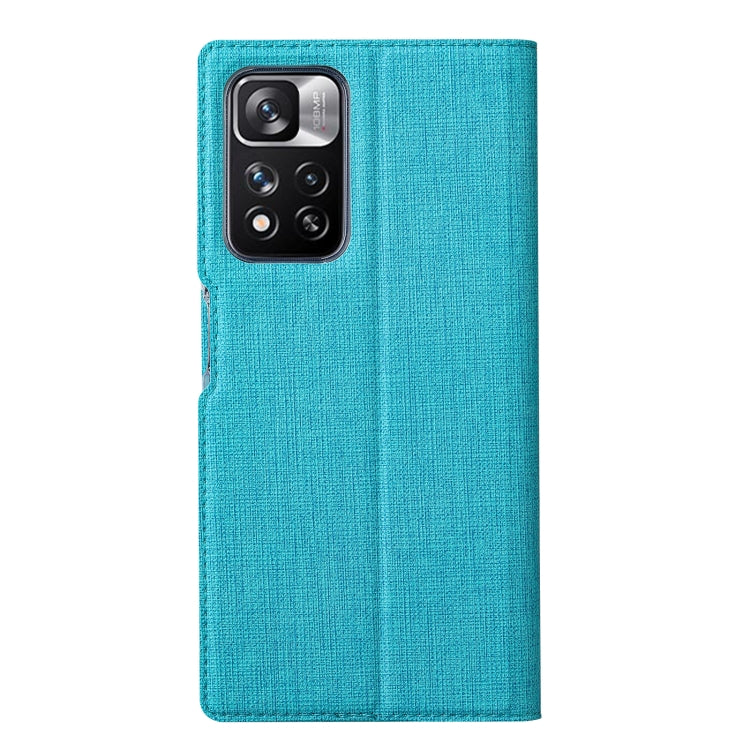 For Xiaomi Redmi Note 11 Pro ViLi DMX Series Shockproof Magnetic Flip Leather Phone Case(Blue) Eurekaonline