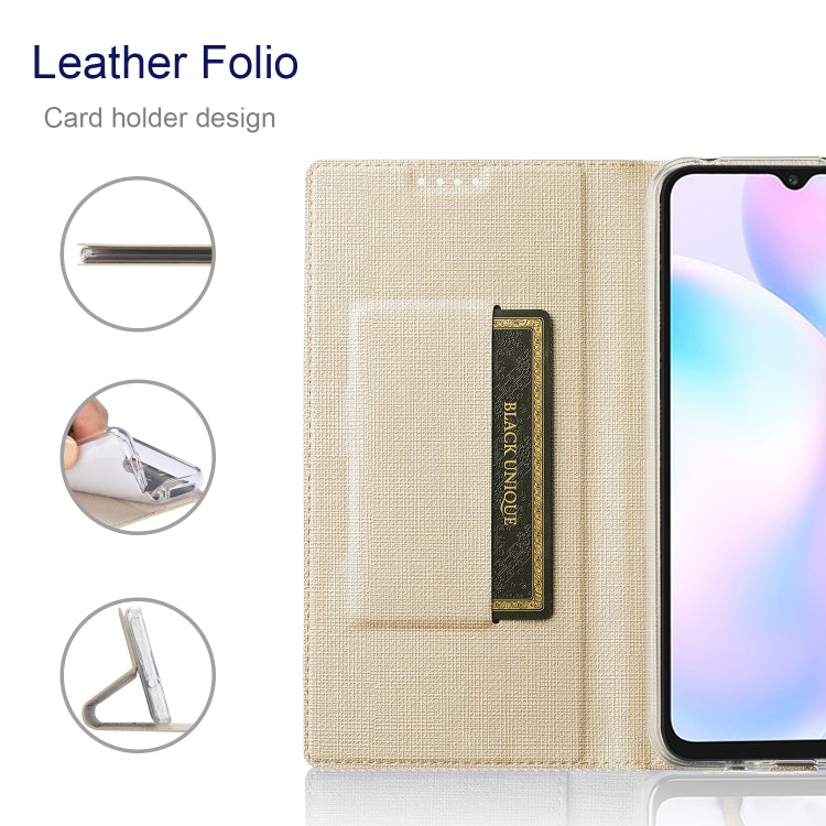 For Xiaomi Redmi Note 11 ViLi DMX Series Shockproof Magnetic Flip Leather Phone Case(Gold) Eurekaonline