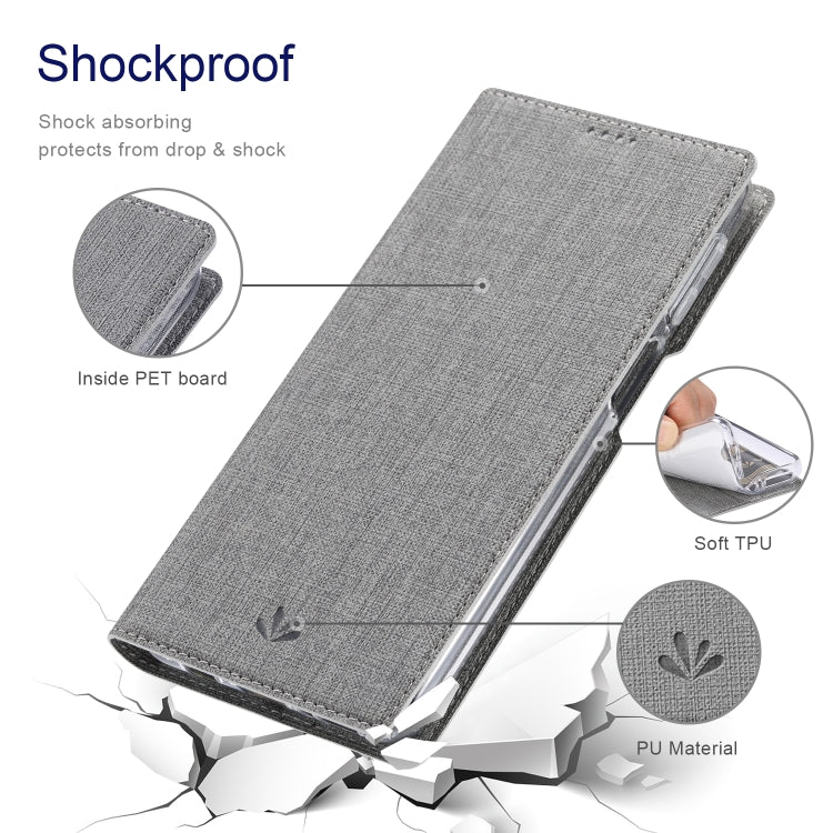 For Xiaomi Redmi Note 11 ViLi DMX Series Shockproof Magnetic Flip Leather Phone Case(Grey) Eurekaonline