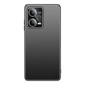 For Xiaomi Redmi Note 12 China All-Inclusive Lens Frosted Metal Phone Case(Black) Eurekaonline