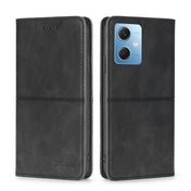 For Xiaomi Redmi Note 12 China Cow Texture Magnetic Leather Phone Case(Black) Eurekaonline