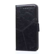 For Xiaomi Redmi Note 12 China Geometric Stitching Horizontal Flip Leather Phone Case(Black) Eurekaonline