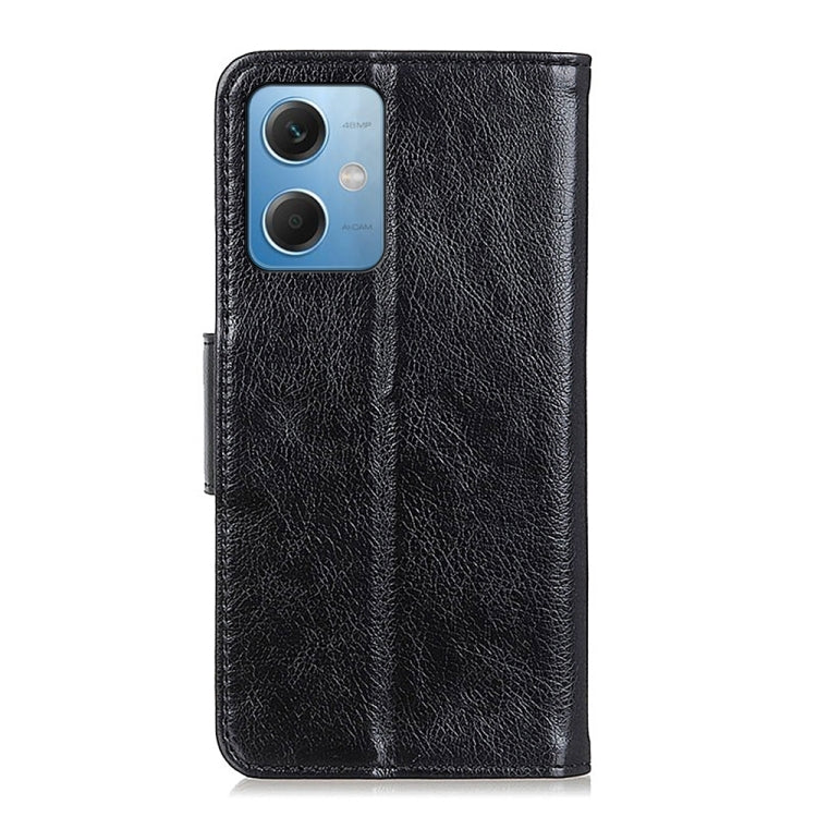 For Xiaomi Redmi Note 12 China Nappa Texture Leather Phone Case(Black) Eurekaonline