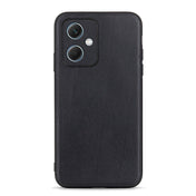 For Xiaomi Redmi Note 12 China Sheep Texture Genuine Leather Shockproof Phone Case(Black) Eurekaonline