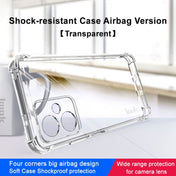 For Xiaomi Redmi Note 12 China imak Shockproof Airbag TPU Phone Case(Transparent) Eurekaonline