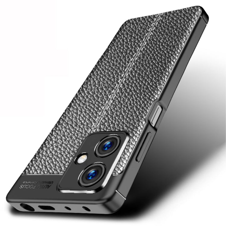 For Xiaomi Redmi Note 12 Global / Note 12 China / Poco X5 Litchi Texture TPU Phone Case(Black) Eurekaonline