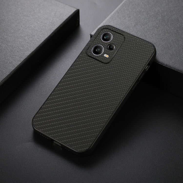 For Xiaomi Redmi Note 12 Pro China Carbon Fiber Texture Shockproof Protective Phone Case(Black) Eurekaonline