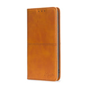 For Xiaomi Redmi Note 12 Pro+ China Cow Texture Magnetic Leather Phone Case(Light Brown) Eurekaonline