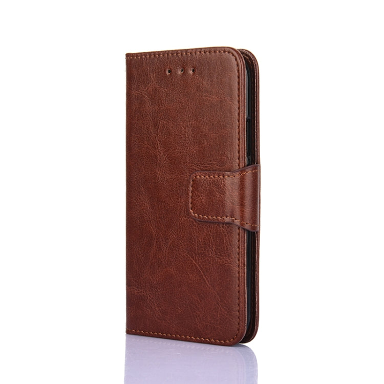 For Xiaomi Redmi Note 12 Pro China Crystal Texture Horizontal Flip Leather Phone Case(Brown) Eurekaonline