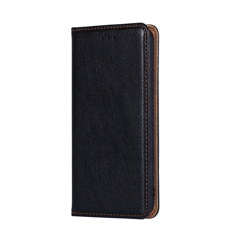For Xiaomi Redmi Note 12 Pro China Gloss Oil Solid Color Magnetic Leather Phone Case(Black) Eurekaonline