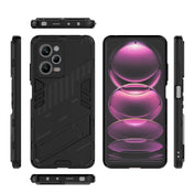 For Xiaomi Redmi Note 12 Pro China / Note 12 Pro Speed Punk Armor 2 in 1 PC + TPU Phone Case with Invisible Holder(Black) Eurekaonline