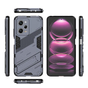 For Xiaomi Redmi Note 12 Pro China / Note 12 Pro Speed Punk Armor 2 in 1 PC + TPU Phone Case with Invisible Holder(Grey) Eurekaonline