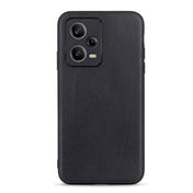 For Xiaomi Redmi Note 12 Pro China Sheep Texture Genuine Leather Shockproof Phone Case(Black) Eurekaonline
