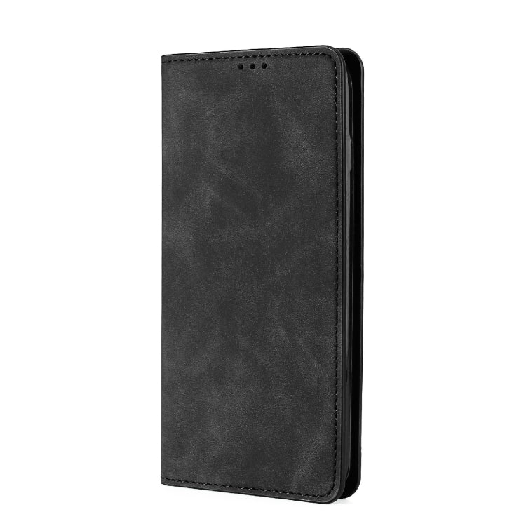 For Xiaomi Redmi Note 12 Pro China Skin Feel Magnetic Horizontal Flip Leather Phone Case(Black) Eurekaonline