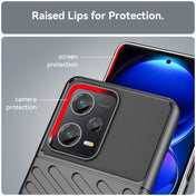 For Xiaomi Redmi Note 12 Pro+ China Thunderbolt Shockproof TPU Protective Soft Phone Case(Black) Eurekaonline