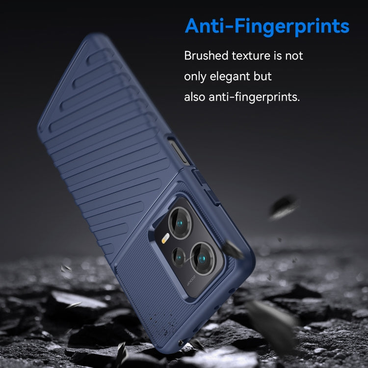 For Xiaomi Redmi Note 12 Pro+ China Thunderbolt Shockproof TPU Protective Soft Phone Case(Blue) Eurekaonline