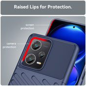 For Xiaomi Redmi Note 12 Pro+ China Thunderbolt Shockproof TPU Protective Soft Phone Case(Blue) Eurekaonline