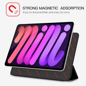 For iPad 10th Gen 10.9 2022 3-fold Double-sided Clip Buckle Magnetic Smart Tablet Case(Black) Eurekaonline