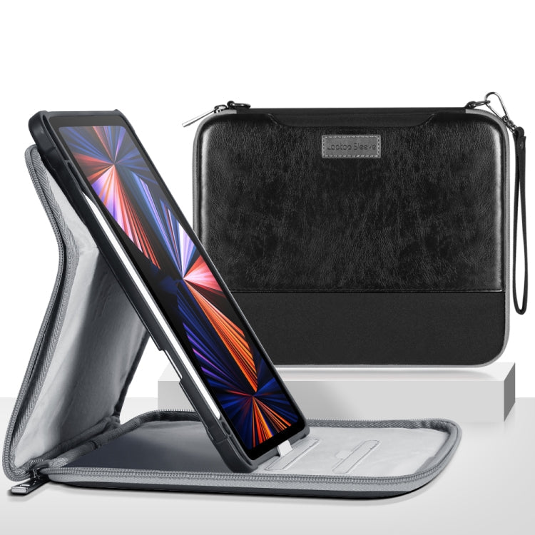  2018 360 Degree Rotation Leather Tablet Case Bag(Black) Eurekaonline