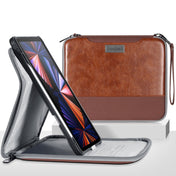 For iPad Pro 11 2022 / 2021 / 2020 / 2018 360 Degree Rotation Leather Tablet Case Bag(Brown) Eurekaonline