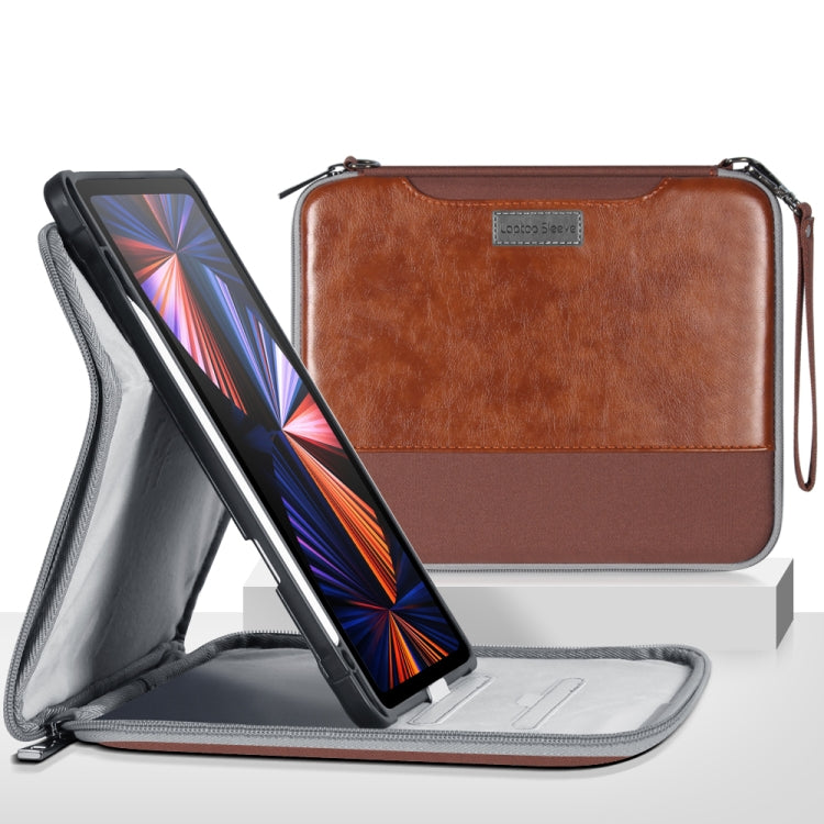  2018 360 Degree Rotation Leather Tablet Case Bag(Brown) Eurekaonline
