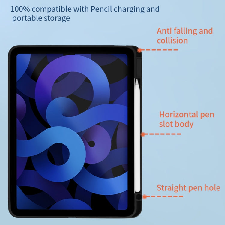 For iPad Pro 12.9 2022 / 2021 / 2020 / 2018 Acrylic 360 Degree Rotation Holder Tablet Leather Case(Black) Eurekaonline