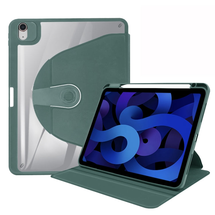  2018 Acrylic 360 Degree Rotation Holder Tablet Leather Case(Emerald Green) Eurekaonline