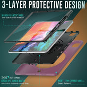 For iPad Pro 12.9 2022 / 2021 / 2020 / 2018 Shockproof TPU + PC Tablet Case with Holder & Pen Slot & Shoulder Strap(Dark Rose Red) Eurekaonline