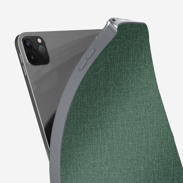 For iPad Pro 12.9 2022 / 2021 / 2020 Mutural Multi-fold Smart Leather Tablet Case(Black) Eurekaonline