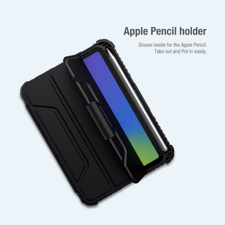 For iPad mini 6 NILLKIN Bumper Pro Horizontal Flip Tablet Case with Pen Slot & Holder & Sleep / Wake-up Function(Blue) Eurekaonline